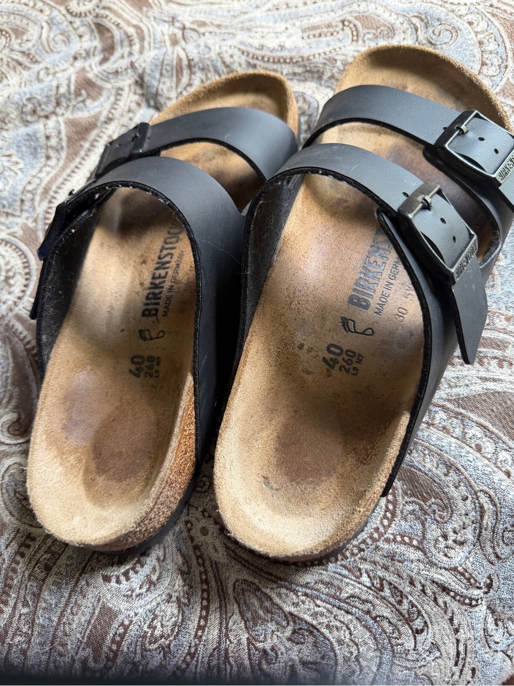 Birkenstock Black Double Buckle Sandals - Picture 7 of 8